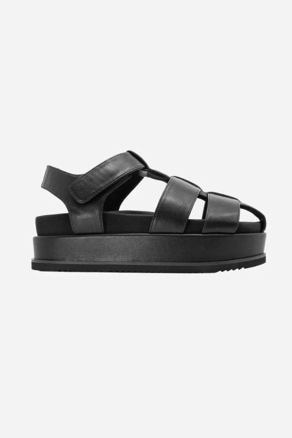 Roam 90'S Stack In Black Vegan Leather 1