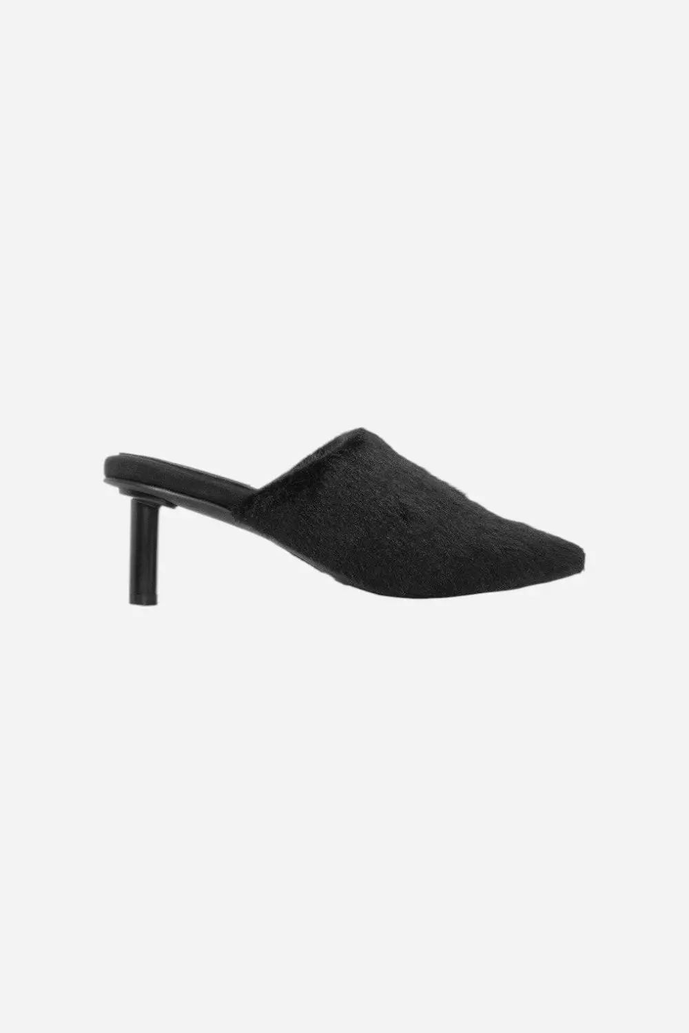 Roam Long Luxe Cloud Heel In Black Faux Fur 1