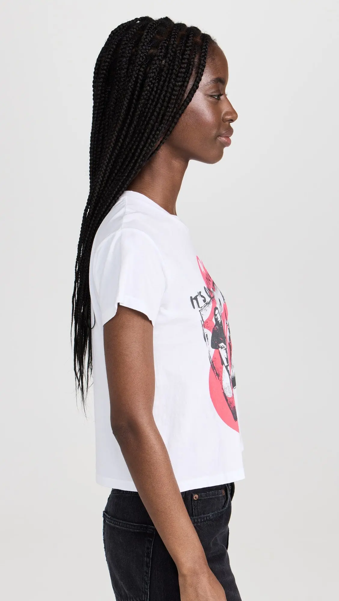 Daydreamer La Rolling Stones It's Only Rock N Roll Solo Tee In Bleach White 2