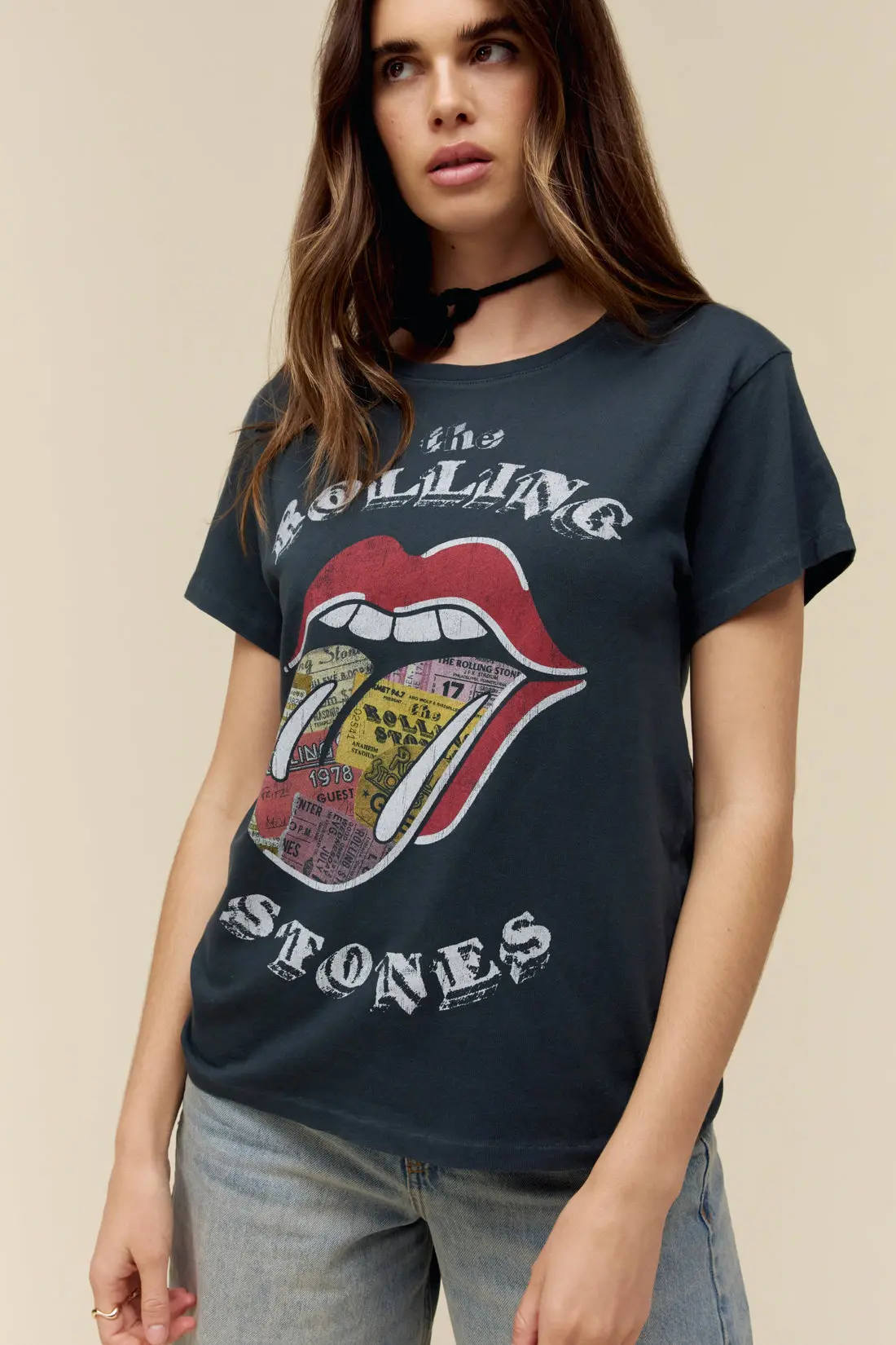 Daydreamer La Rolling Stones Ticket Fill Tongue Tour Tee 1