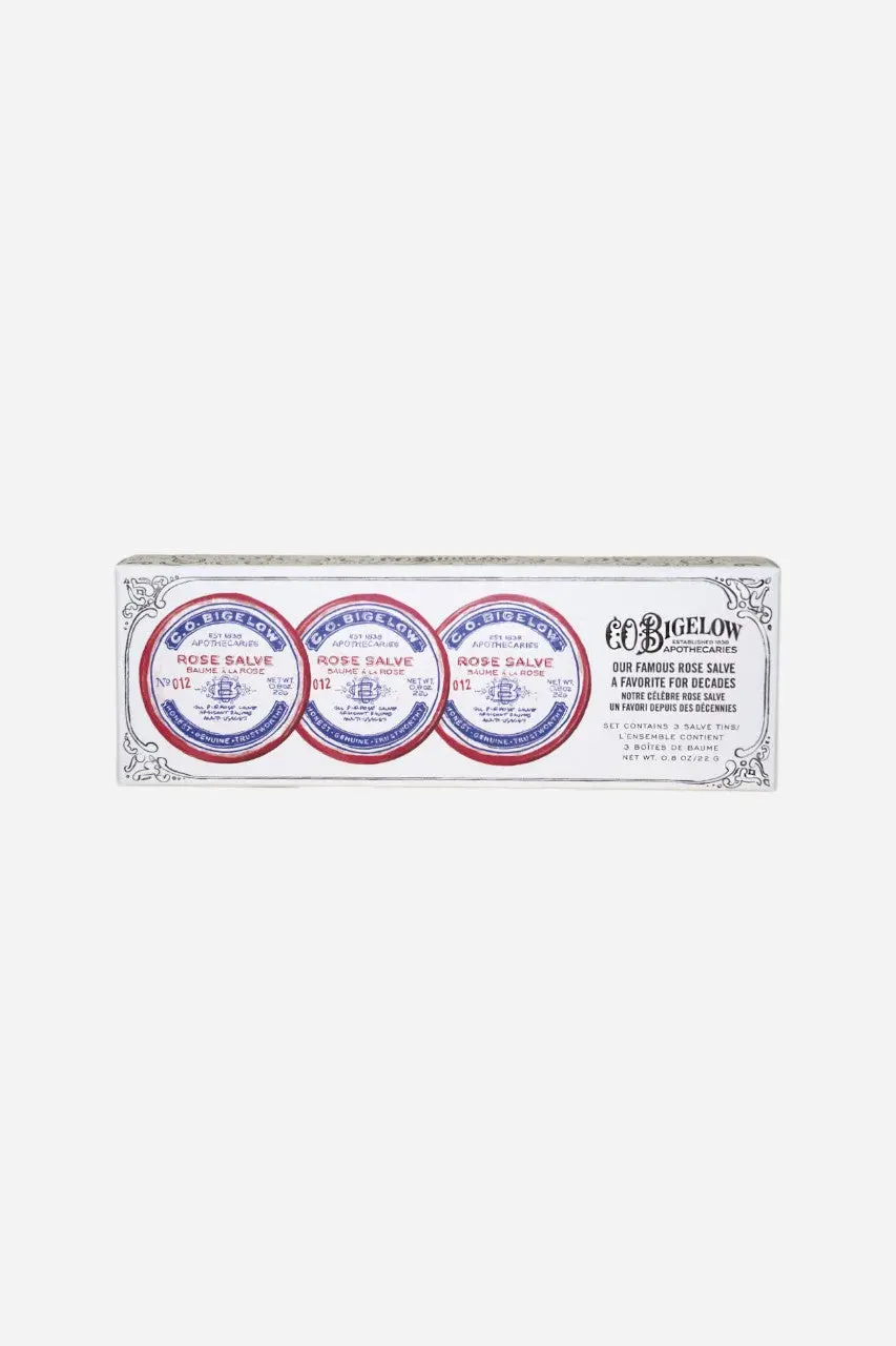 Bigelow Rose Salve Tin Trio 1