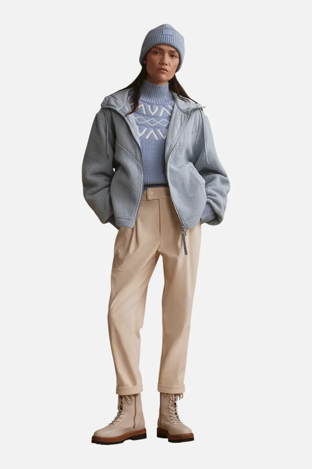 Varley Women's Rosia Fleece Hoodie In Ashley Blue 1