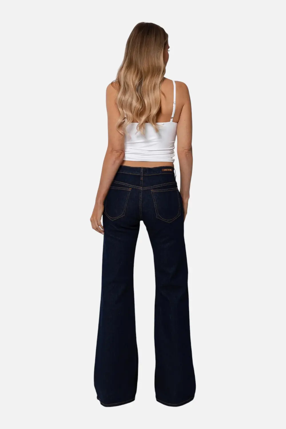Rudes Denim Women's Grace Mid Rise Jean In Indigo 2