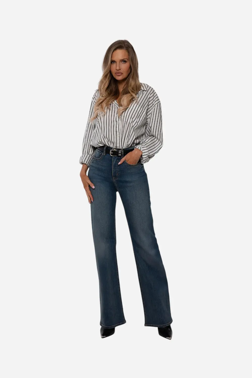 Rudes Denim The Ali Boot Cut In Moonstone 1