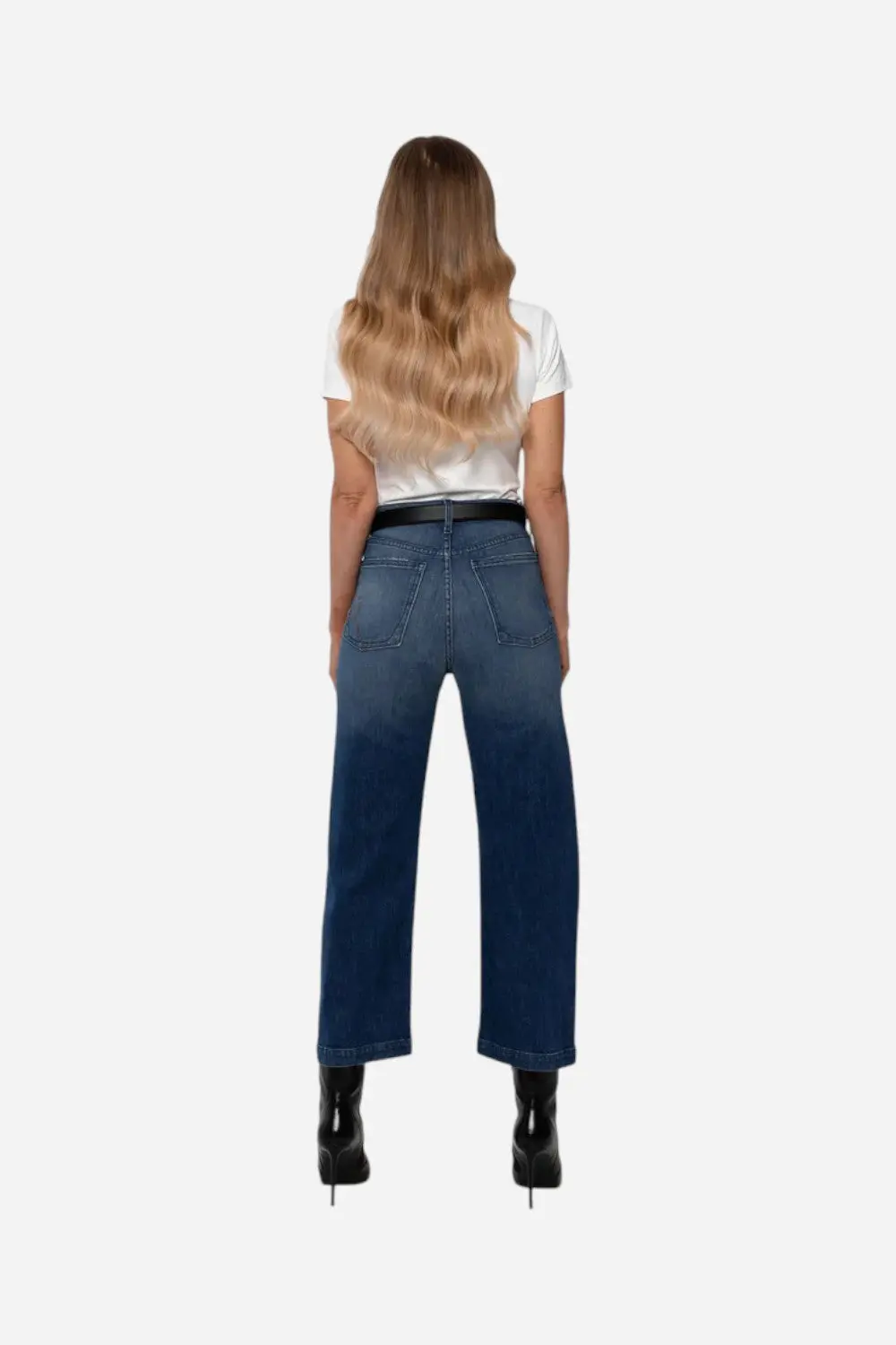Rudes Denim The Gail Barrel Jean In Jade Blue 4