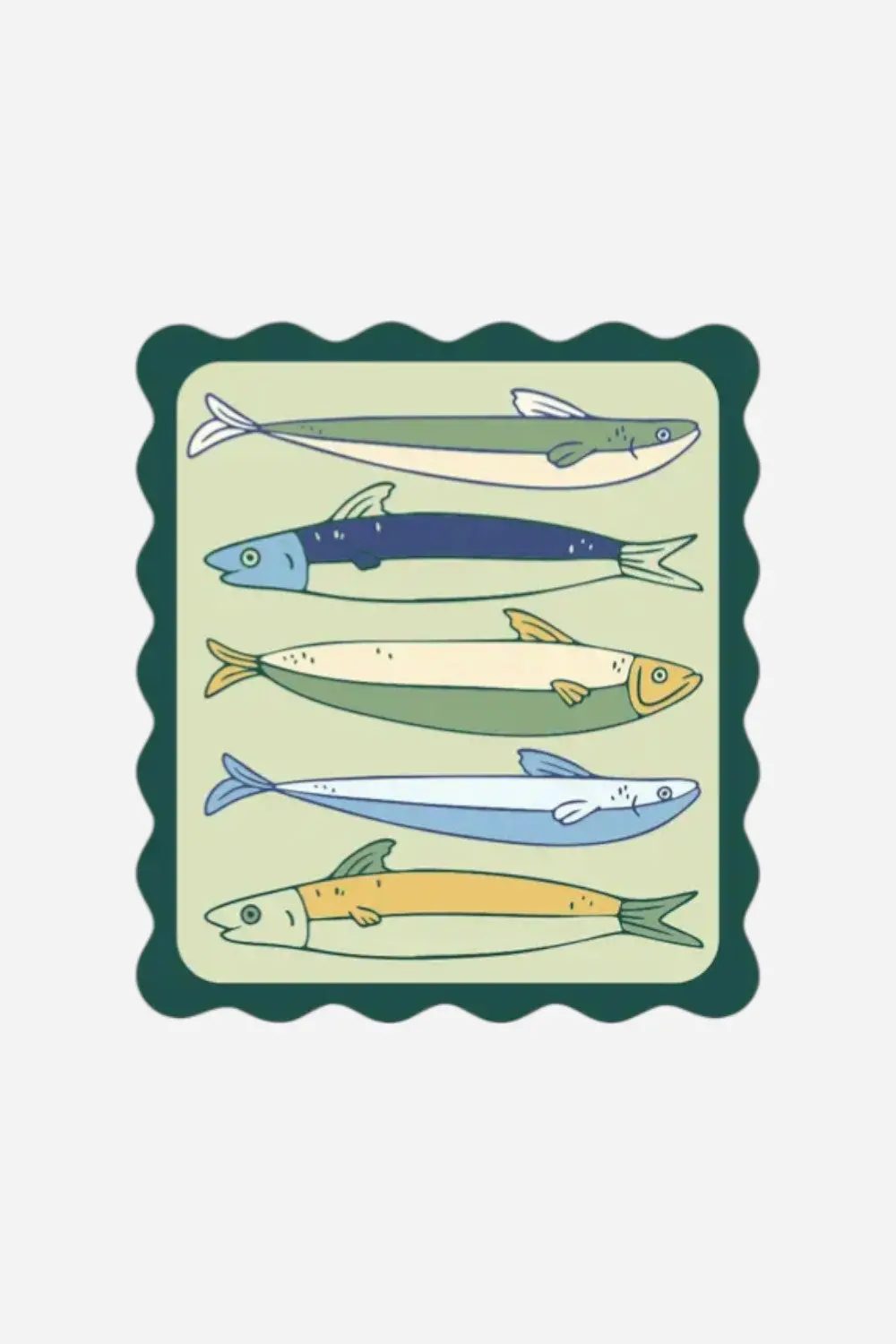 Ruff House Print Shop Fishy Frame Sticker 1