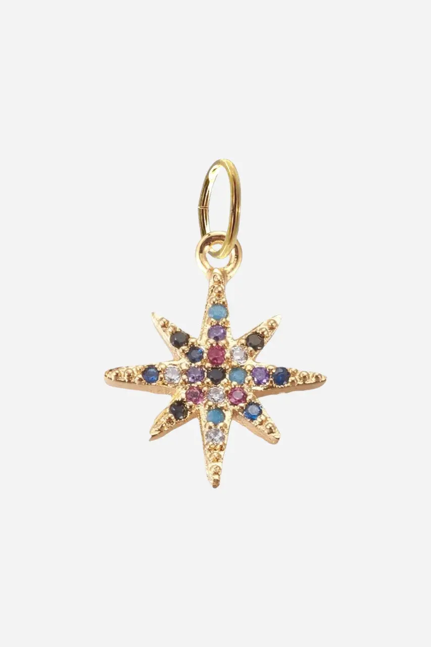 Farrah B Colorful Star Burst Charm 1