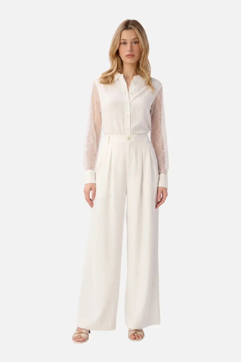 Cami Nyc Chelsey Chiffon Blouse In White 1