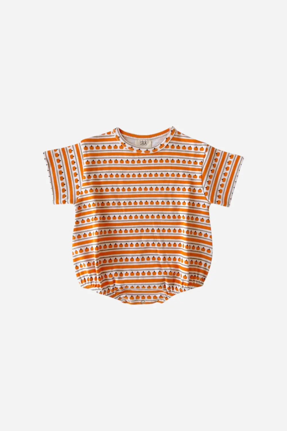 Siix Collection Pumpkin Stripe / Organic T-Shirt Bubble 1