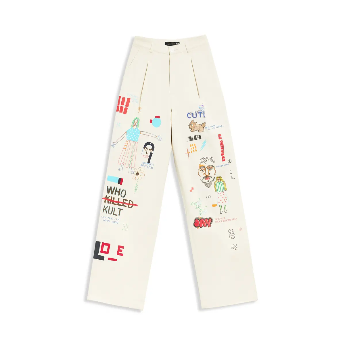 Sketch Book Pant In Cream One Of One 1