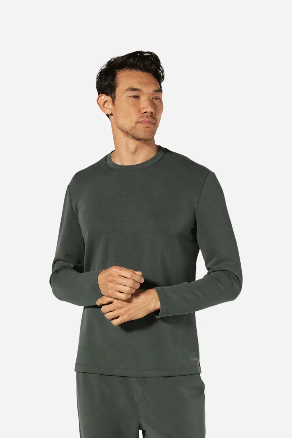 7 Diamonds Rev Long Sleeve Modal Basil 1