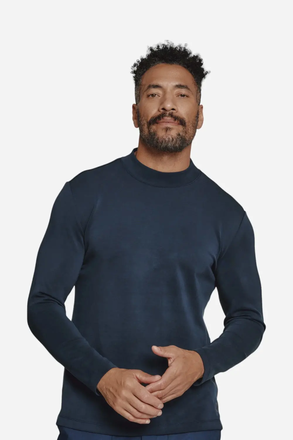 7 Diamonds Rev Mock Neck Navy 1