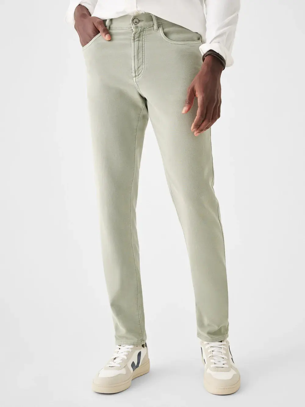 Faherty Stretch Terry 5-Pocket In Faded Olive 1