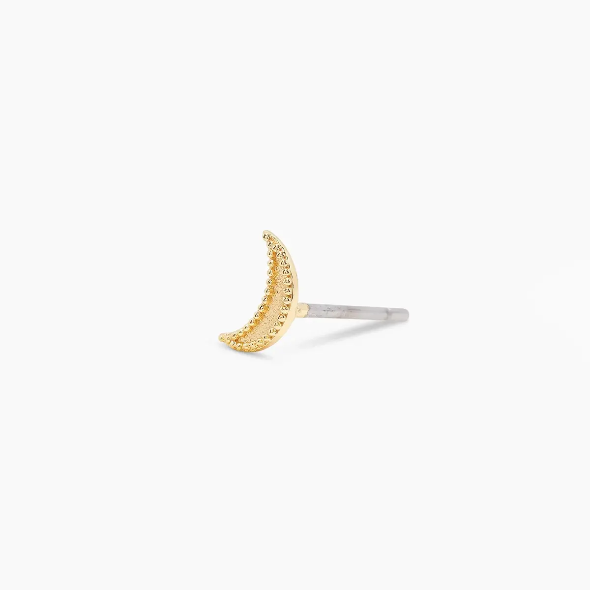 Moon Charm Stud Gold 1