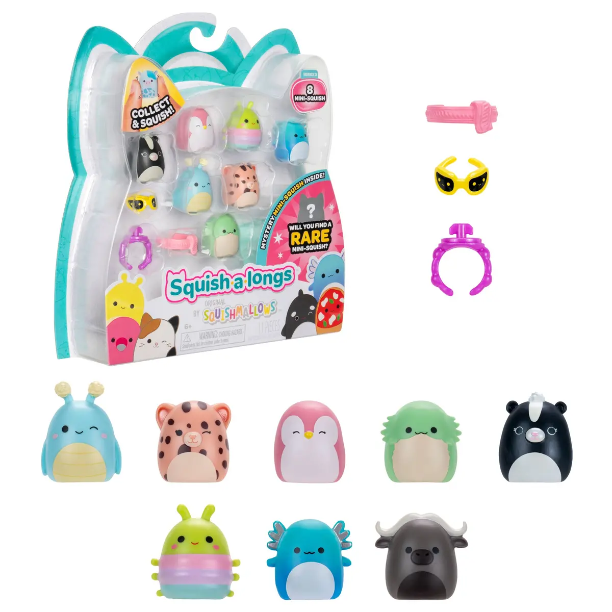 Squish-A-Longs Mini-Squish 8-Pack Style 1 1