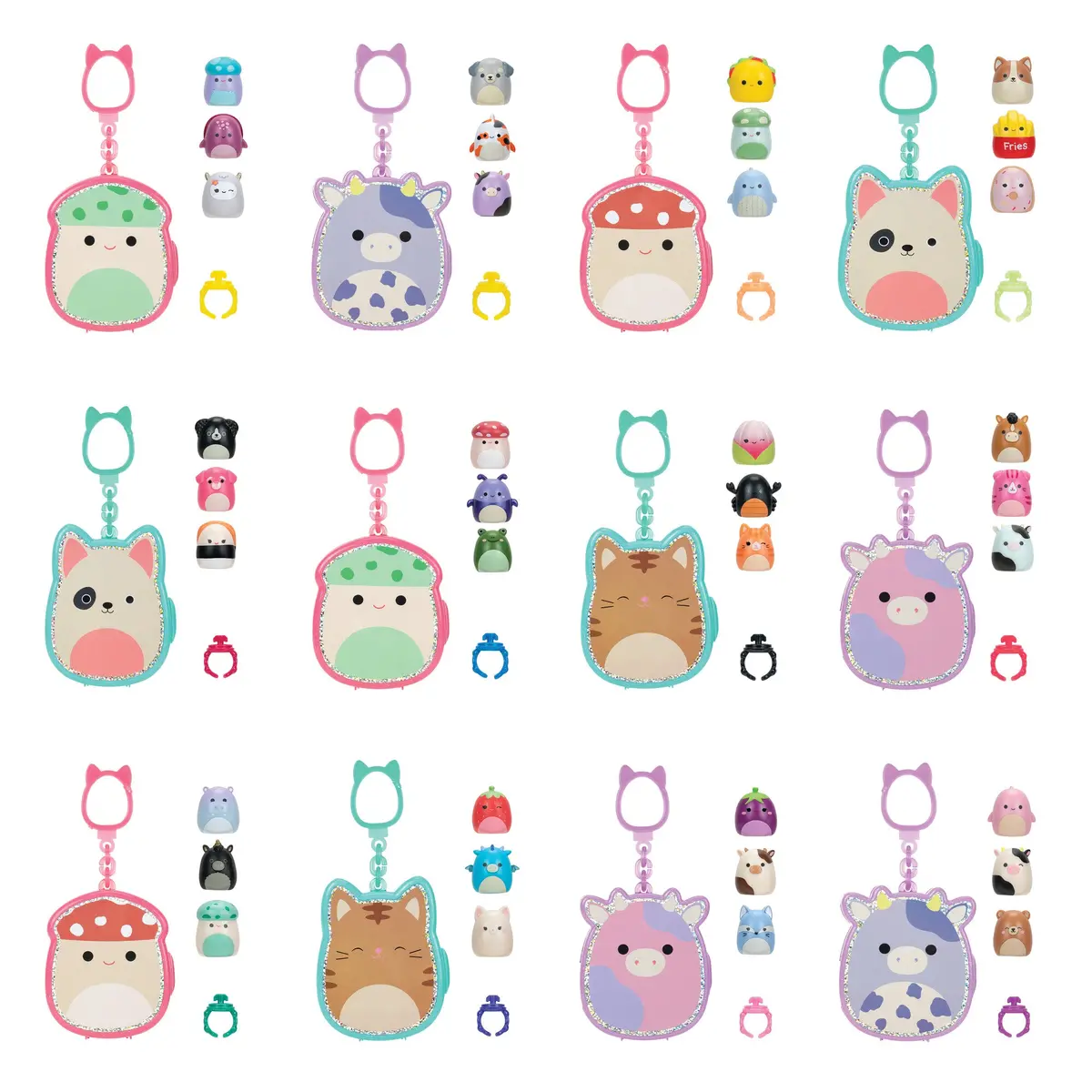 Squish-A-Longs Clip & Go - Includes 3 Mini-Squish & Clip Case 2