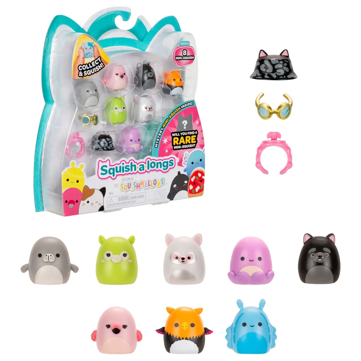 Squish-A-Longs Mini-Squish 8-Pack Style 3 1