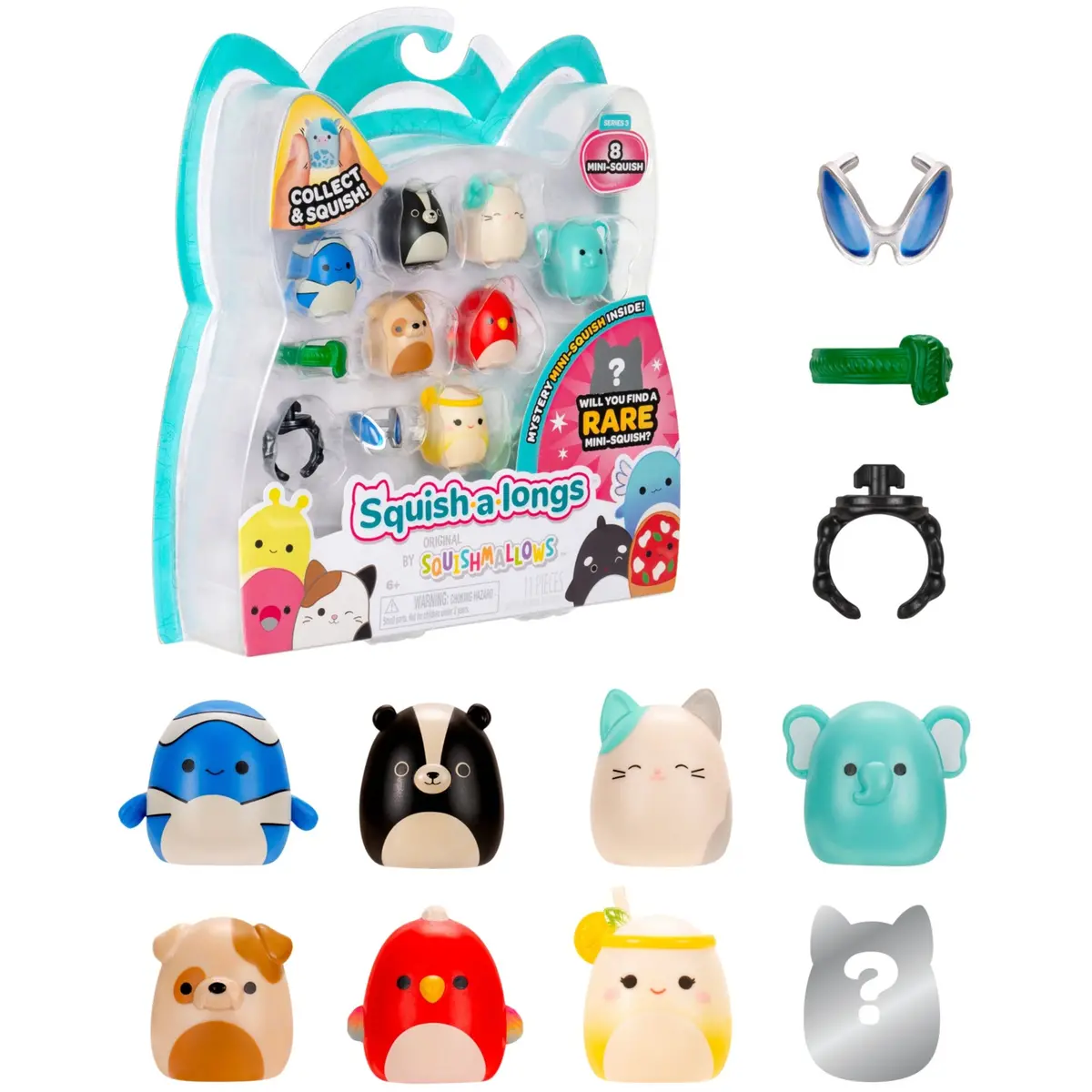 Squish-A-Longs Mini-Squish 8-Pack Style 4 1