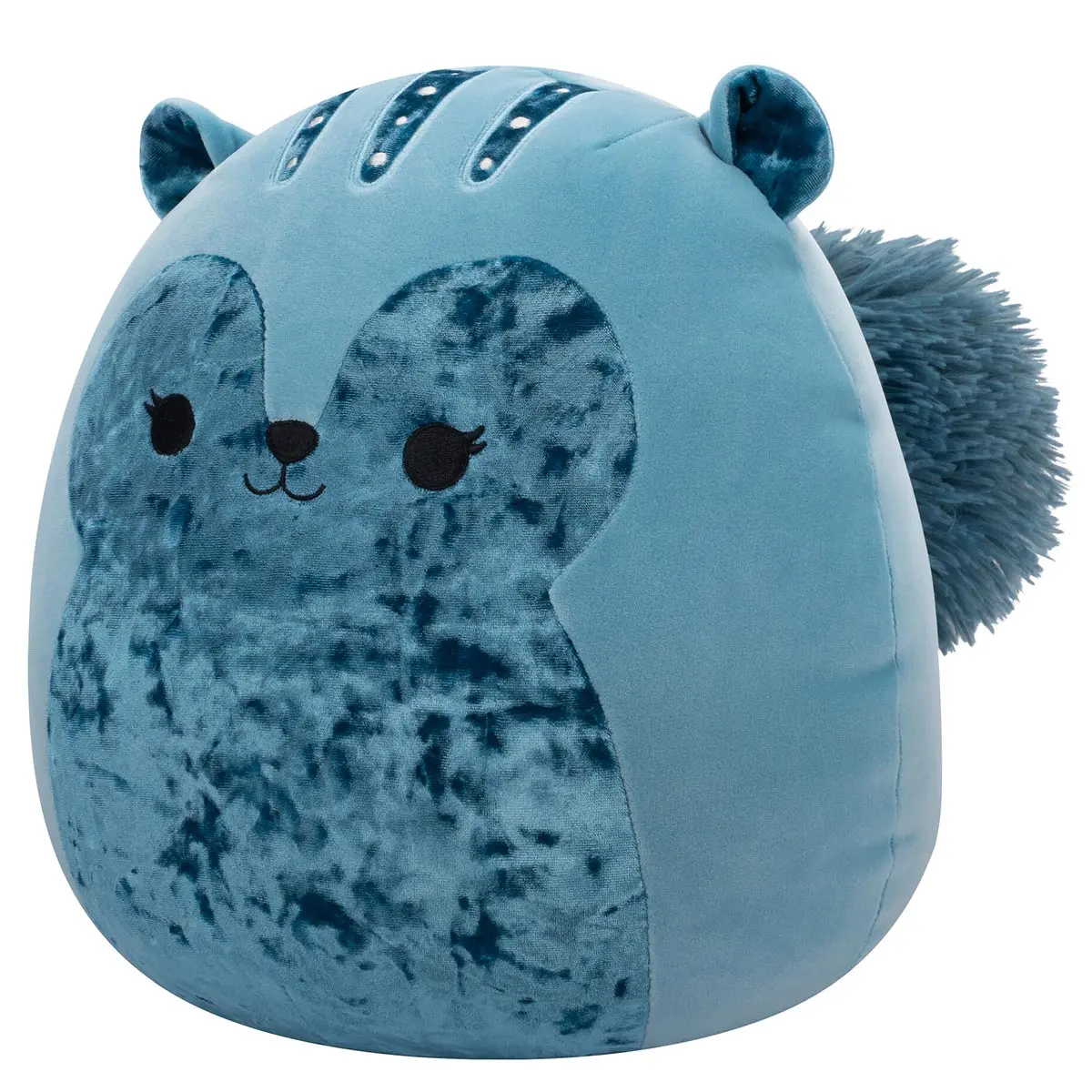 14-Inch Brunhilda The Blue Tonal Squirrel With Velvet Accents 2