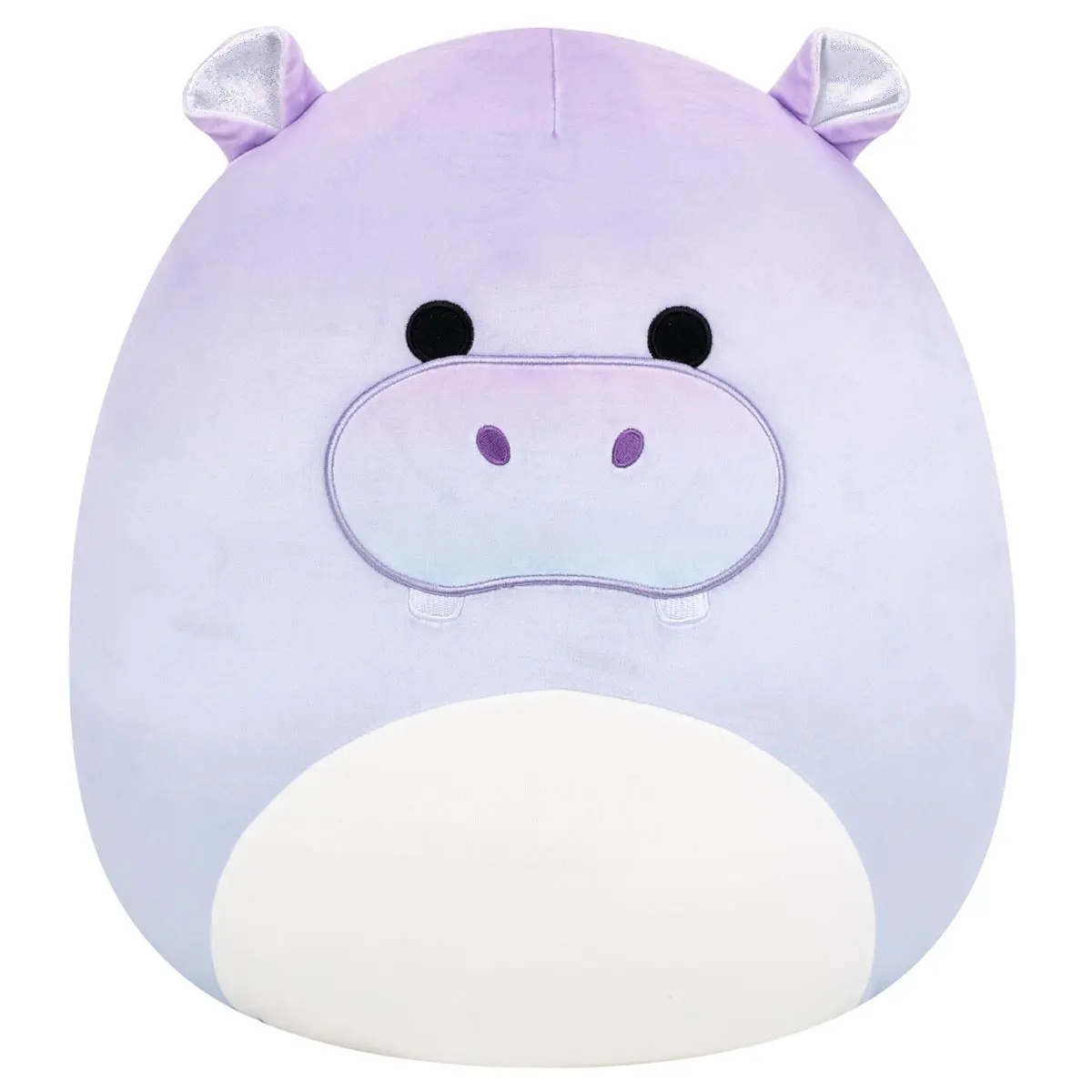 14-Inch Benedict The Purple Gradient Hippo With Sparkly Ears 1
