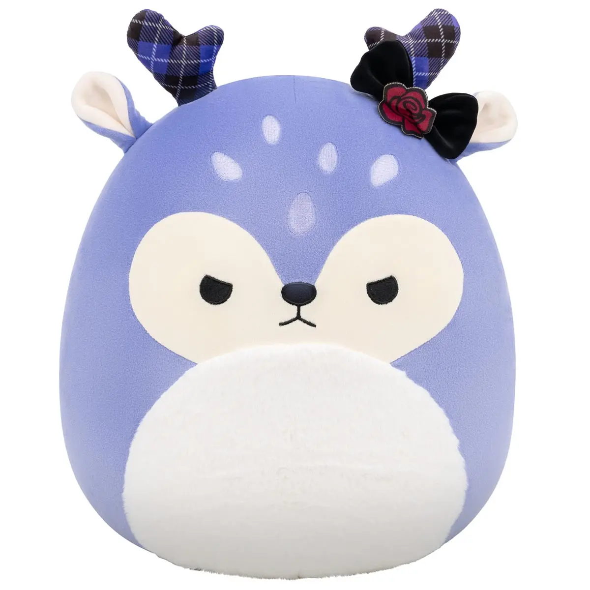 14-Inch Binoche The Purple Fawn With Plaid Antlers And Bow 1