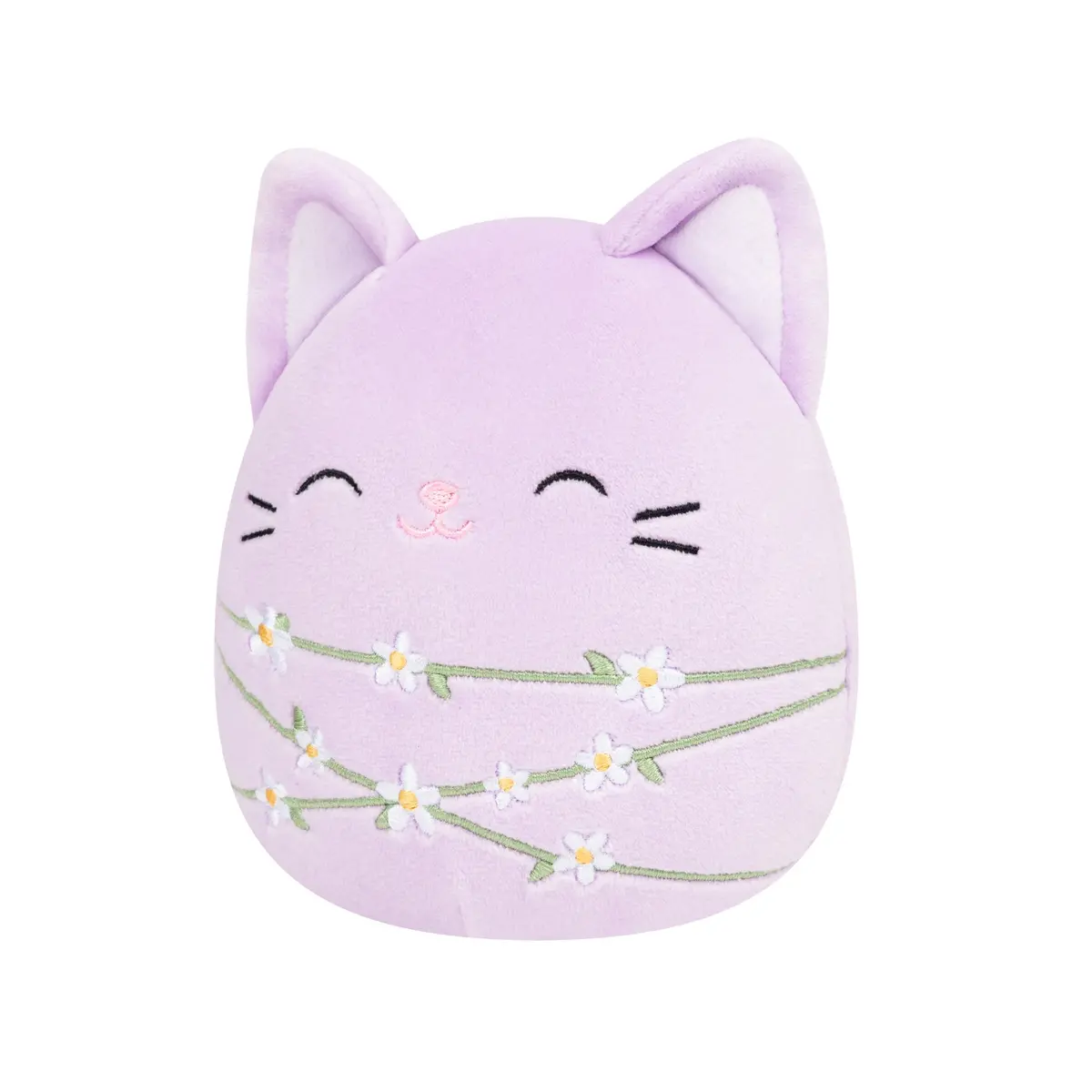 8-Inch Mak The Lavender Cat Wrapped With Flower Stems 2