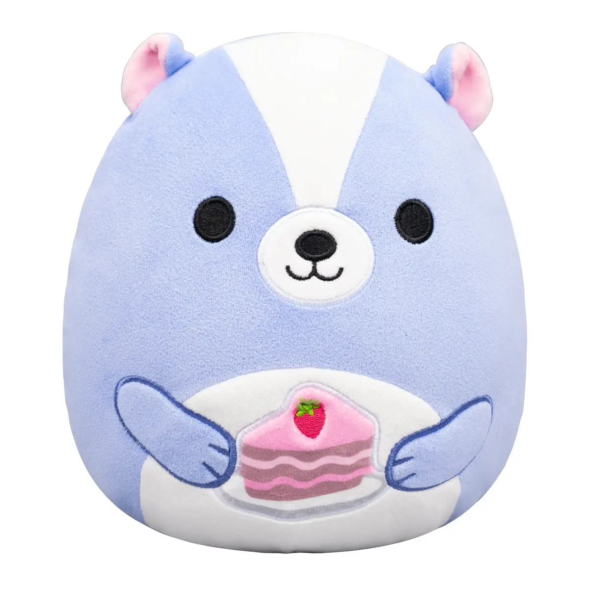 8-Inch Caspian The Lavender Skunk Holding Cake Slice 1