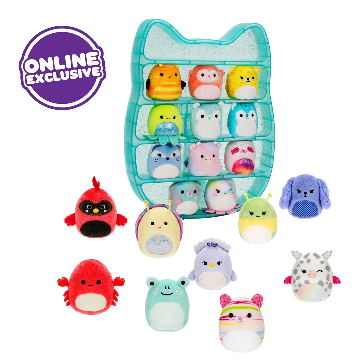 Squishville Play & Display Storage With 20 Squishmallows (4 Rare) 1