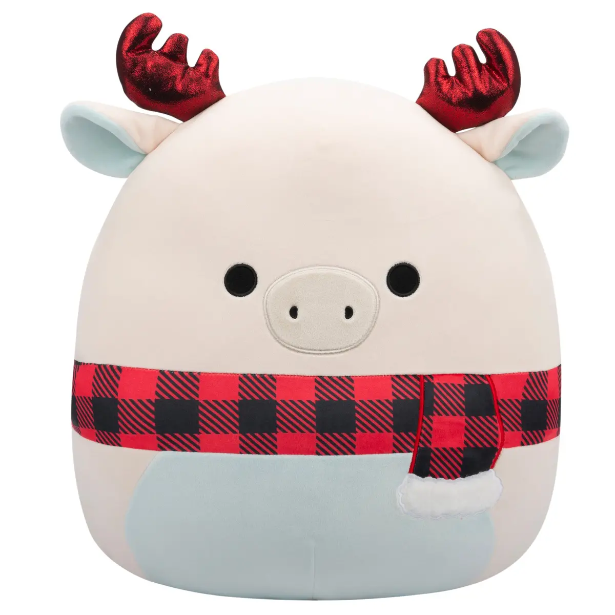 16-Inch Matthew The White Moose With Glitter Antlers 1