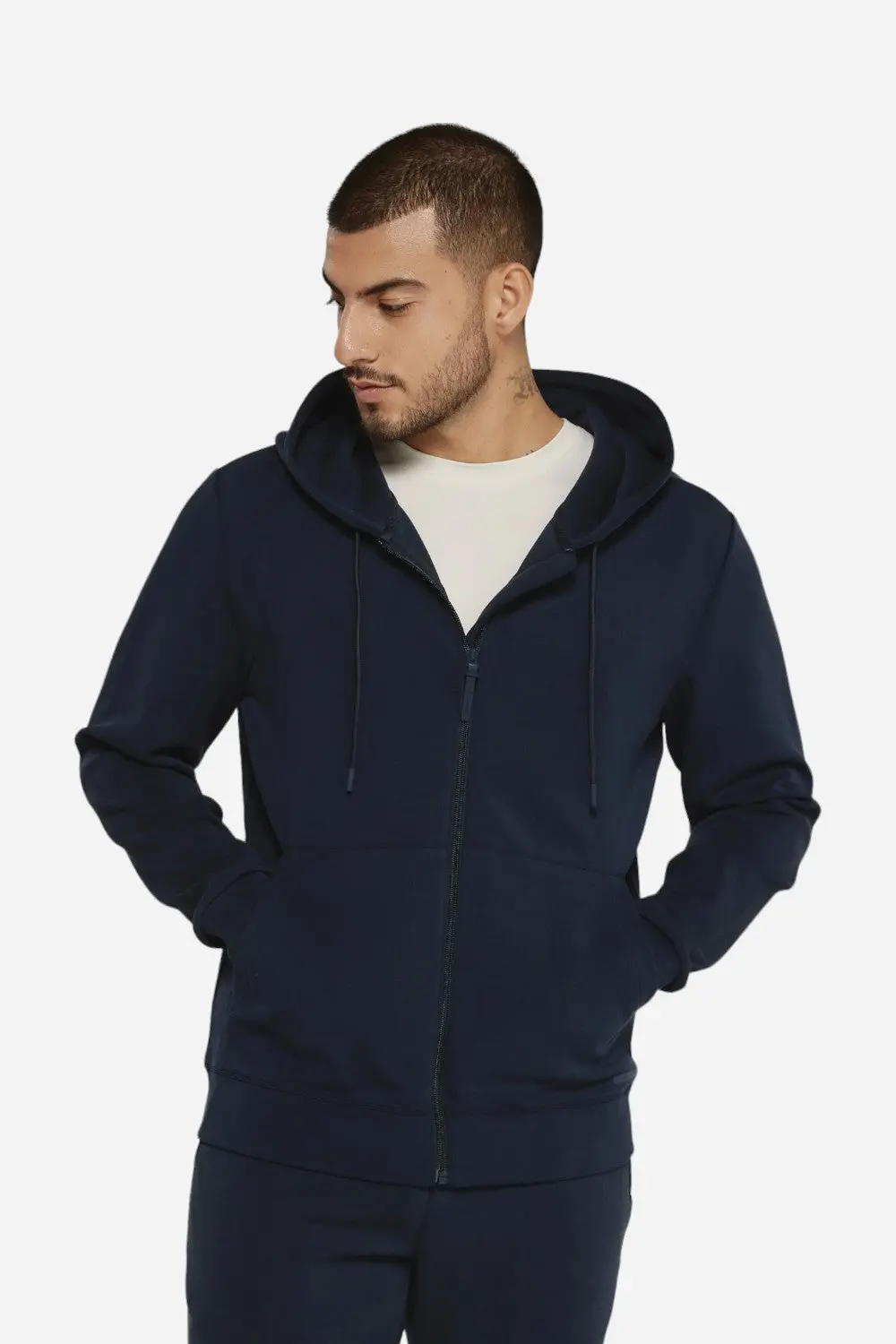 7 Diamonds Rev Full Zip Hoodie Navy 1