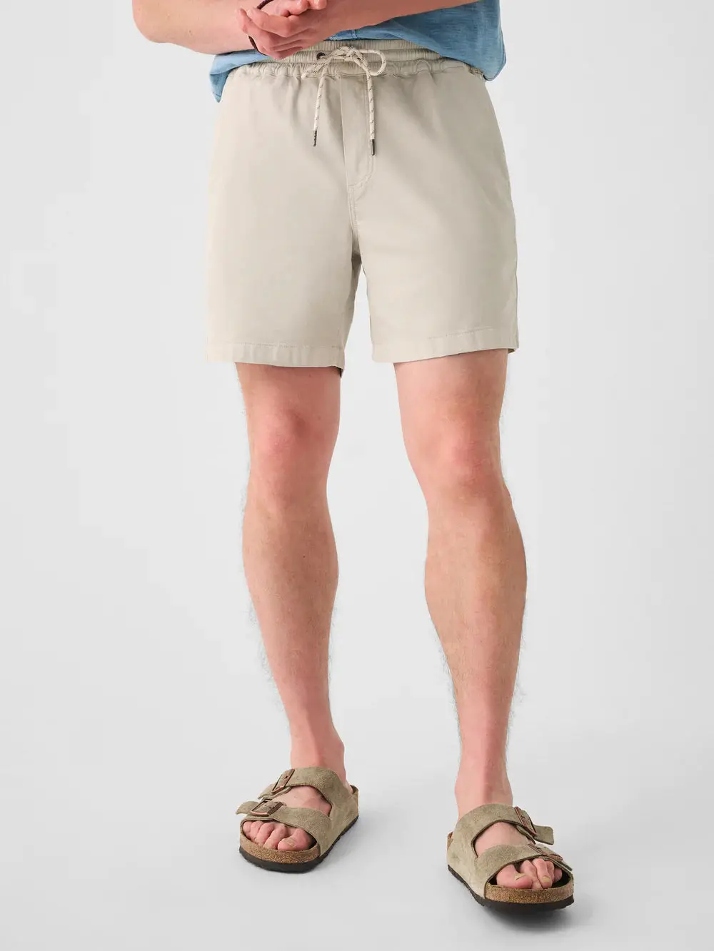 Faherty Essential Drawstring Short In Birch 1