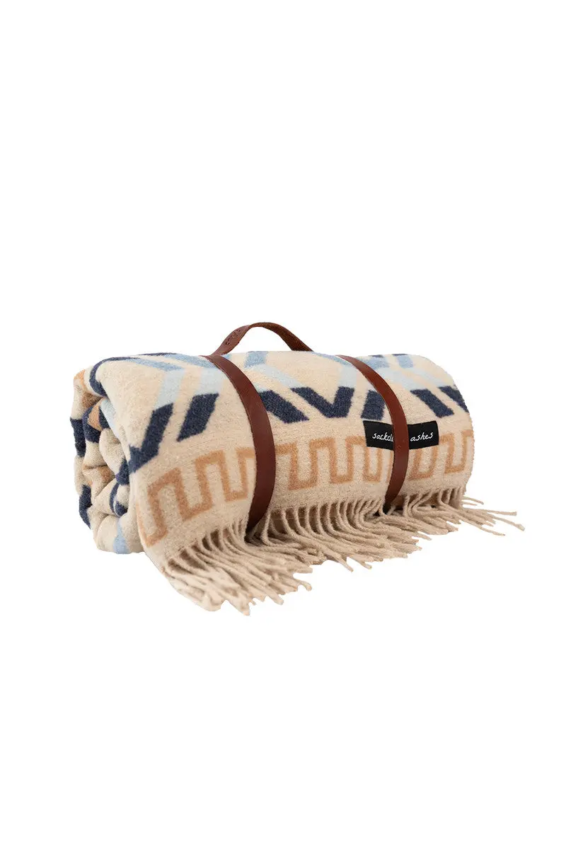 Sackcloth + Ashes Brown Leather Blanket Roll Accessory 1