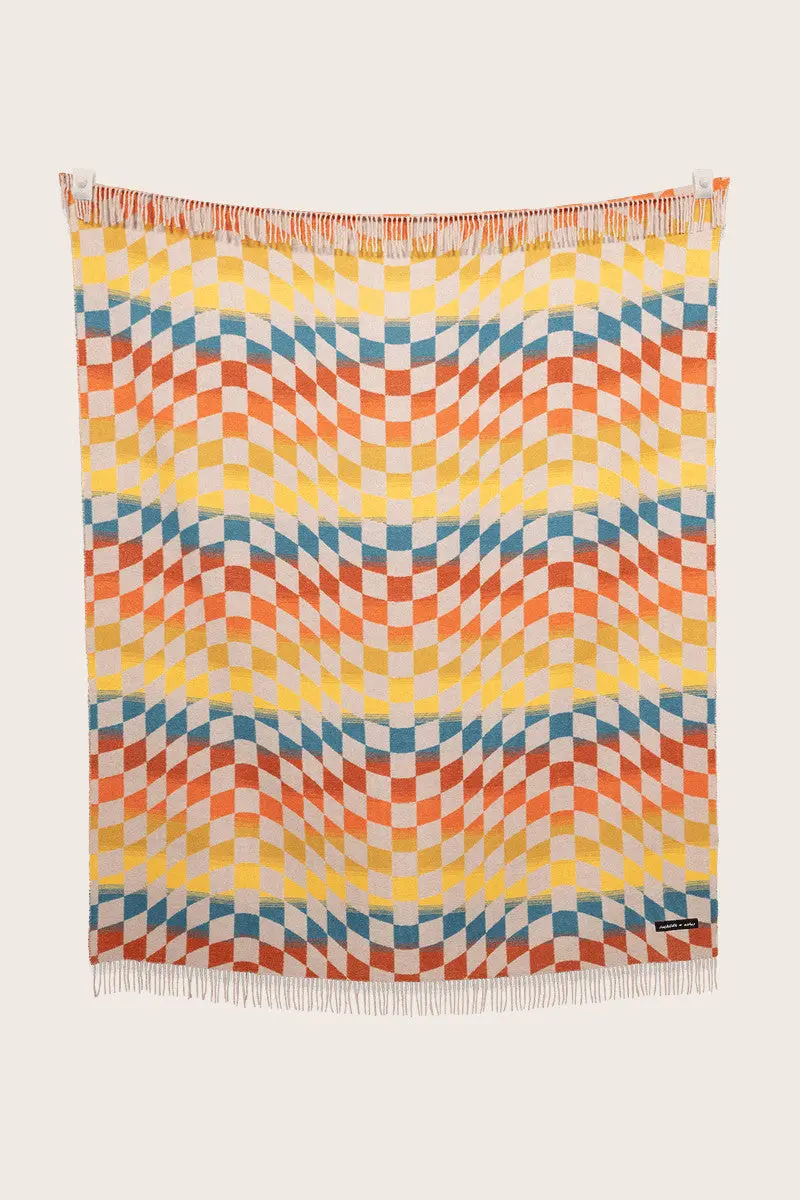 Sackcloth + Ashes Checkered Santa Cruz Throw Blanket 1