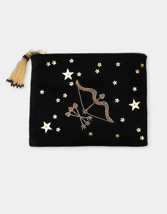 Olivia Dar Sagittarius Astrology Pouch Jewelry Bag In Small 1
