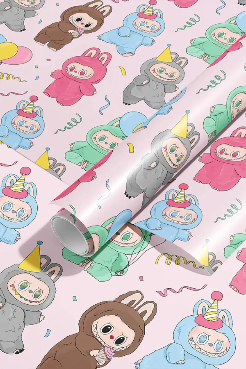 Sammy Gorin Big Into Party Energy Birthday Wrapping Paper 1