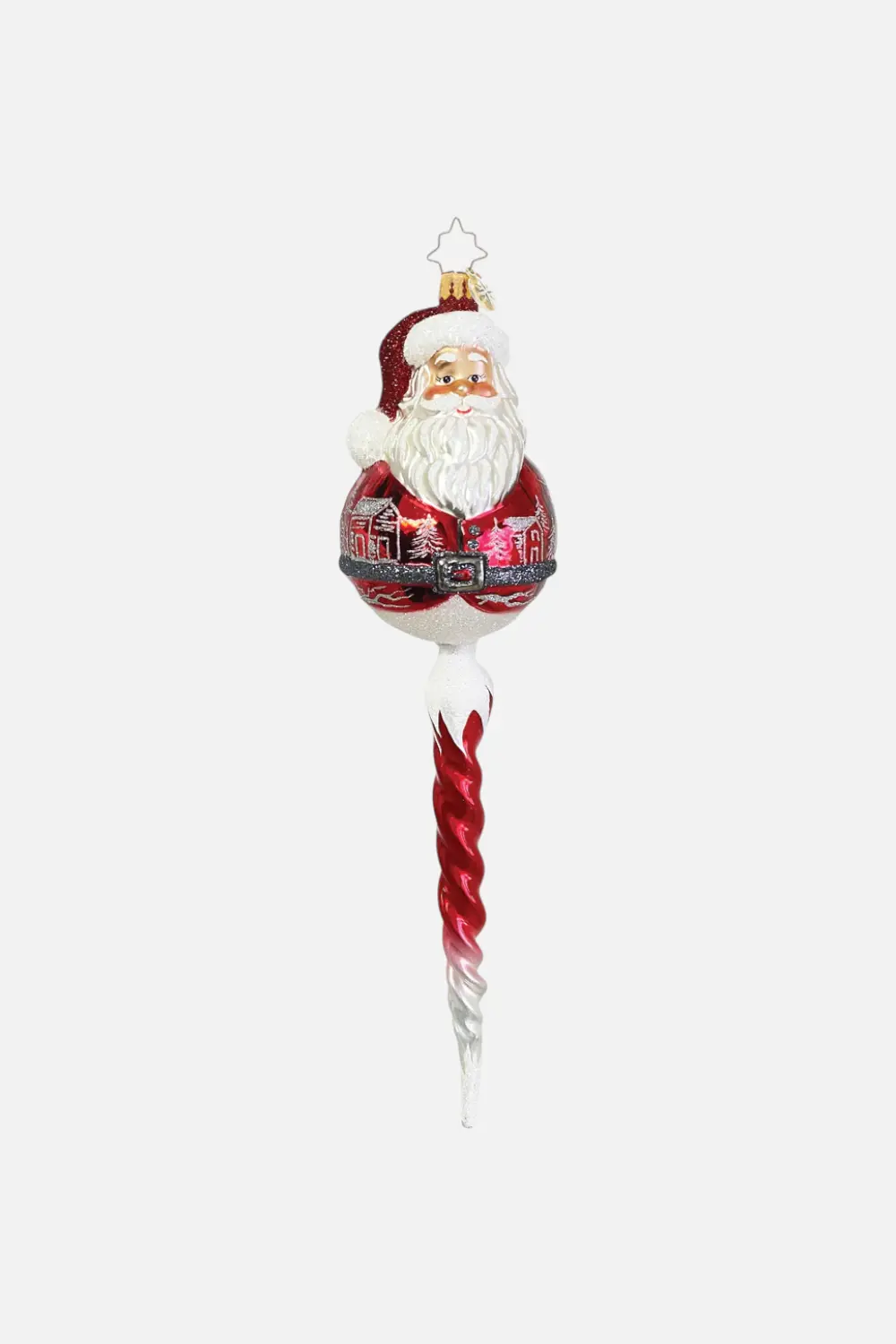 Santa's Icy Cascade Ornament 1