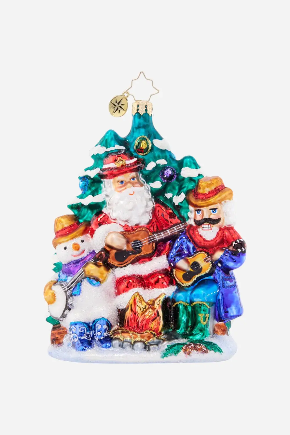 Christopher Radko Santa's Fireside Friends Ornament 1