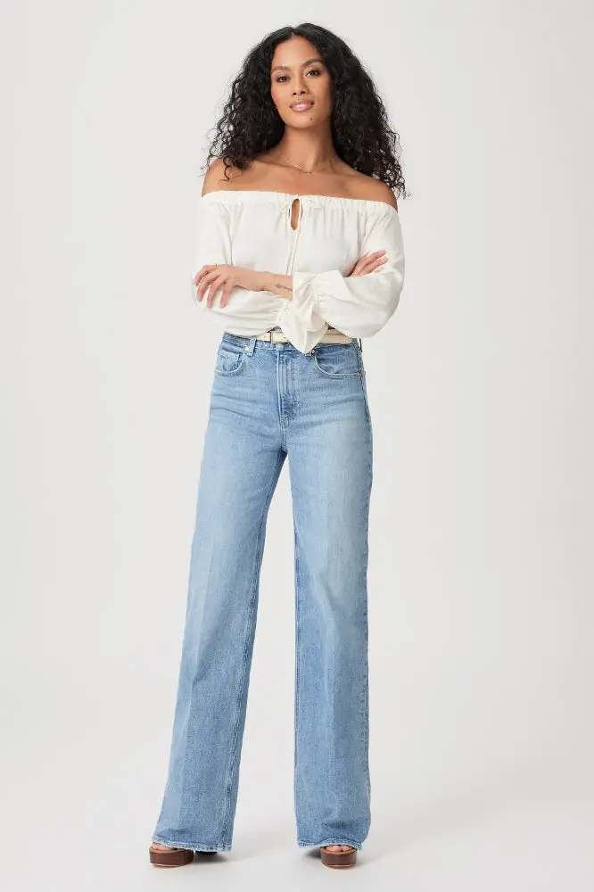 Paige Sasha 32" Denim Jeans In Magnifique 1