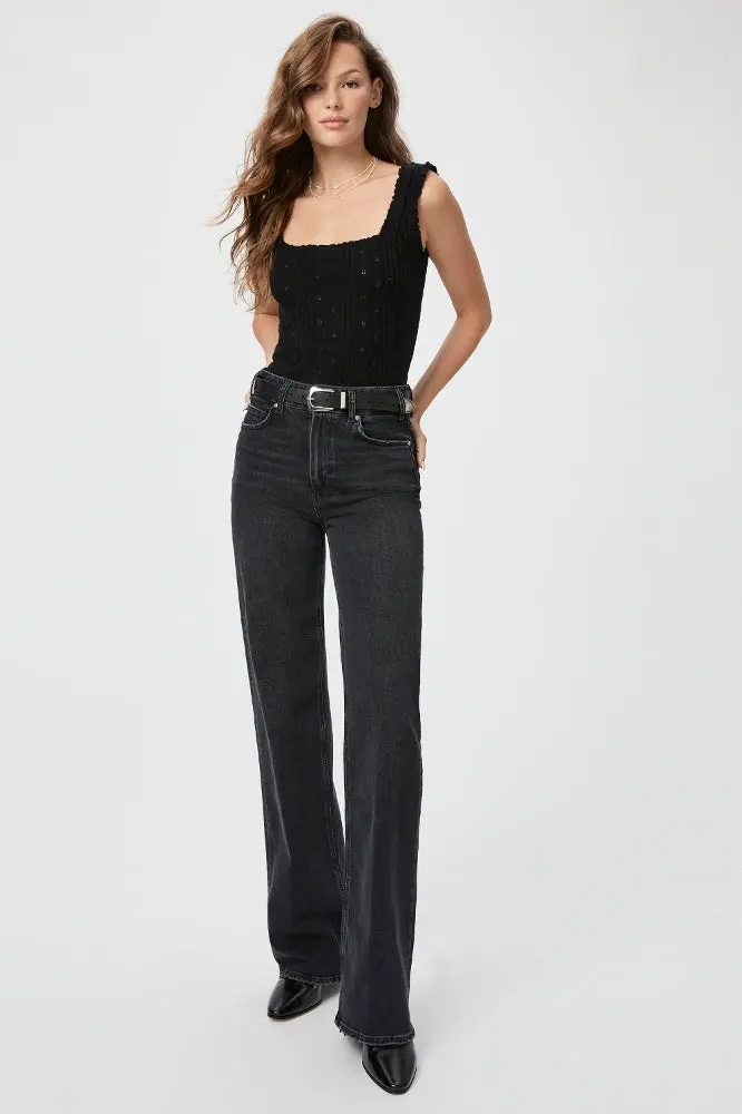 Paige Sasha 32In Pants In Viper Black Distressed 1