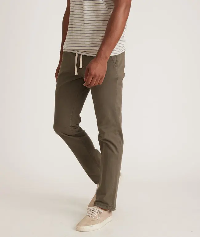 Marine Layer Saturday Pant Slim Fit In Olive Night 2