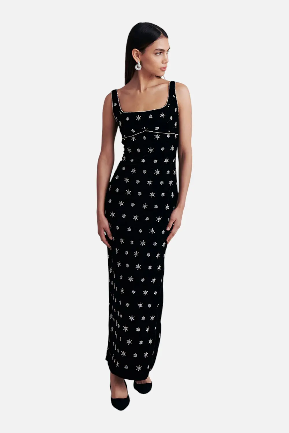 Saylor Emrys Maxi Dress In Black 2