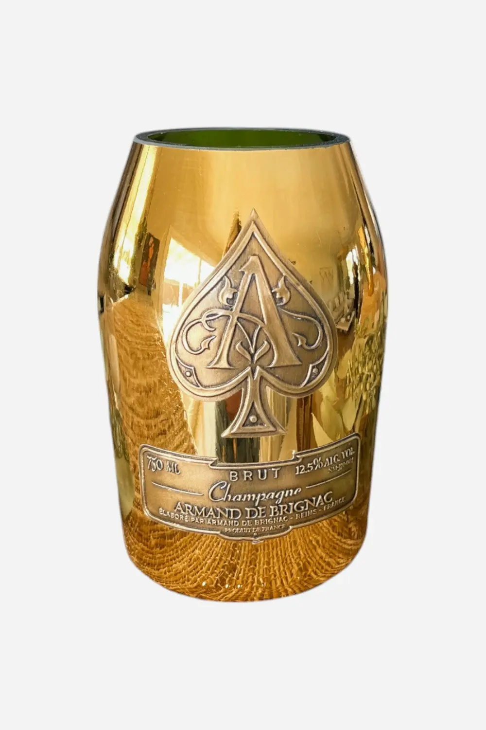 Ace Gold Recycled Bottle Candle 1
