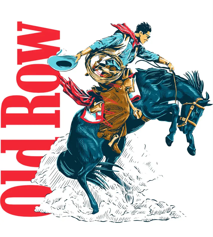 Old Row The Cowboy 3.0 Pocket Tee In White 2