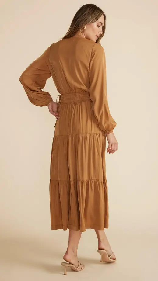 Harper Twist Blouse Ochre 4
