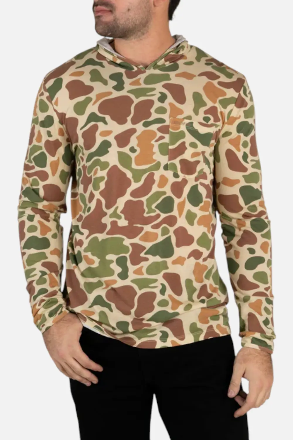 Sendero Provisions Yucatan Bamboo Hoodie Tech In Field Camo 1