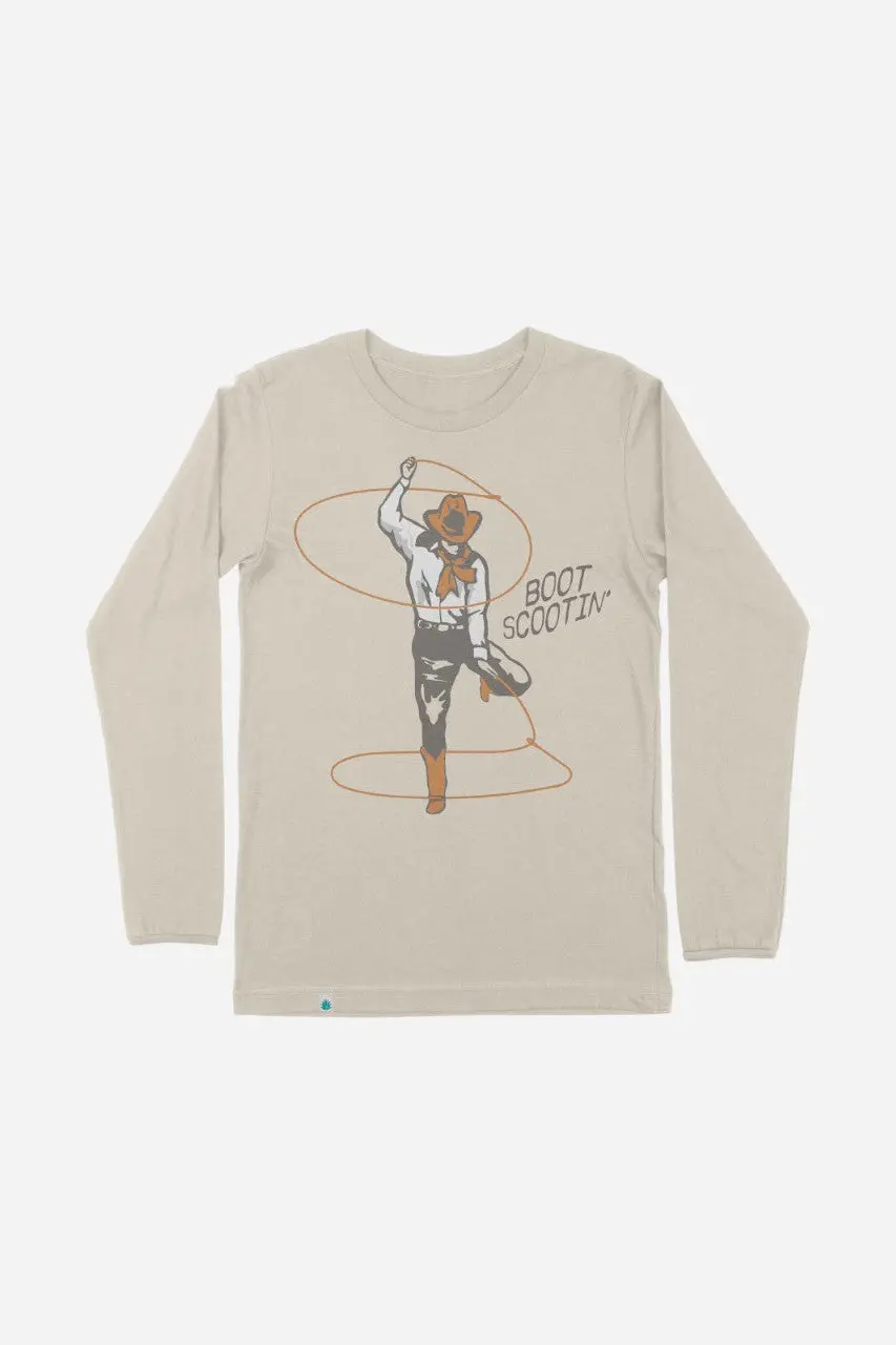 Sendero Provisions Boot Scootin' Long-Sleeve T-Shirt In Beige 1