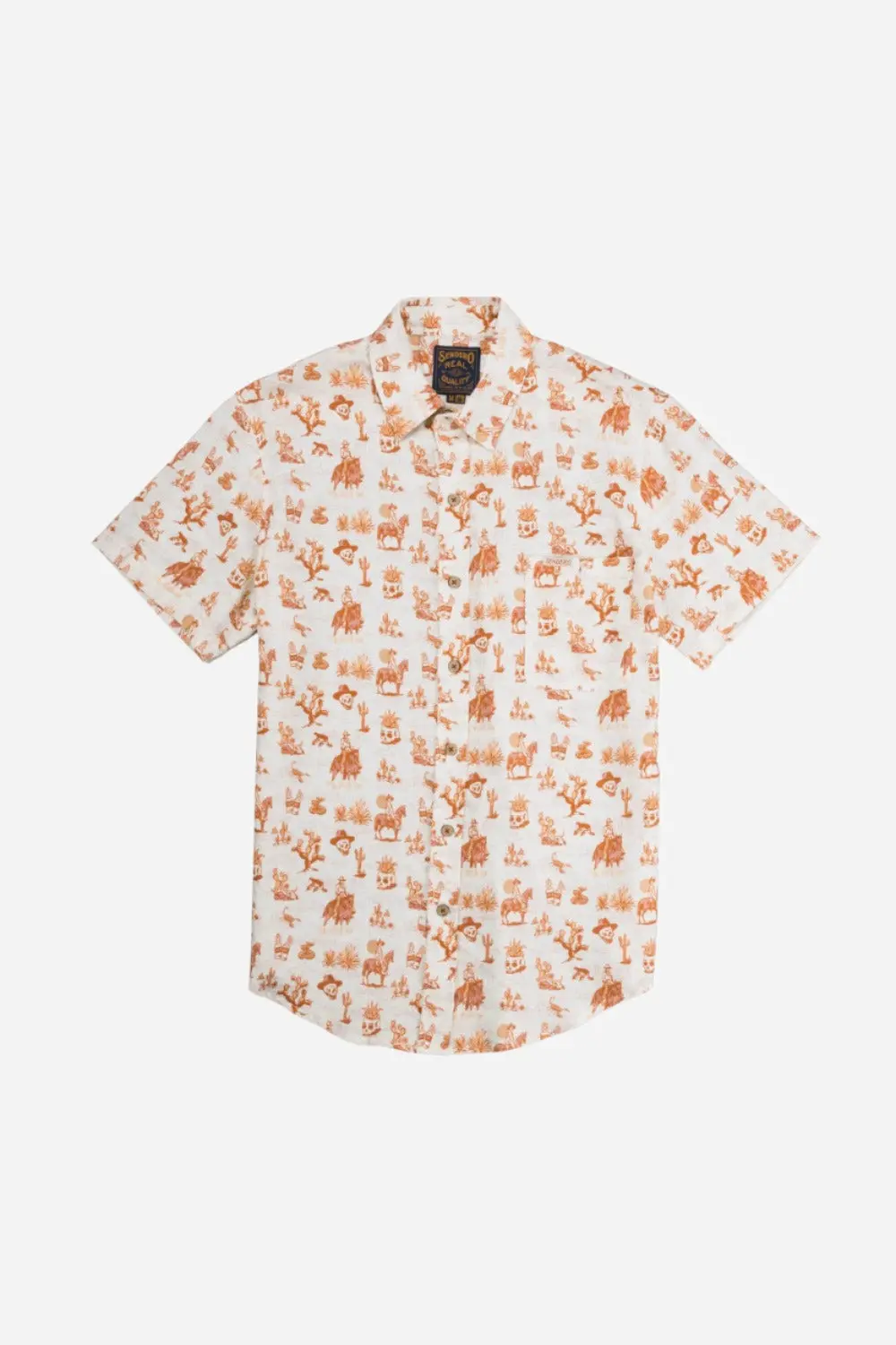 Sendero Provisions City Slicker Button Up Short Sleeve Shirt In Muertos 1