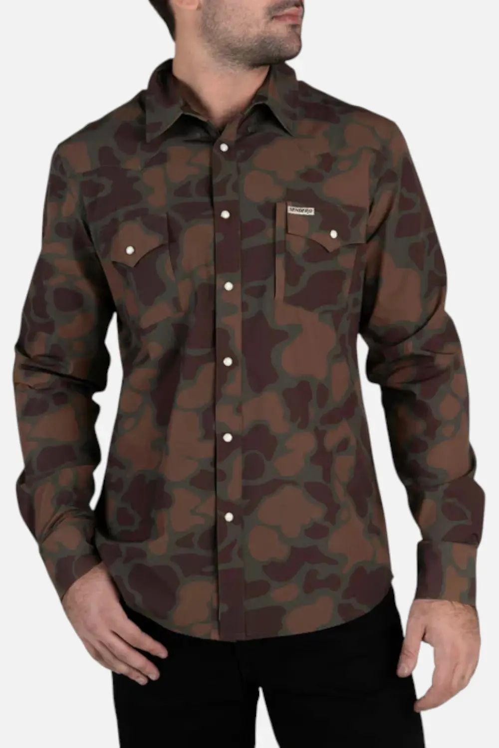 Sendero Provisions Confluence Tech Shirt In Forest Camo 1