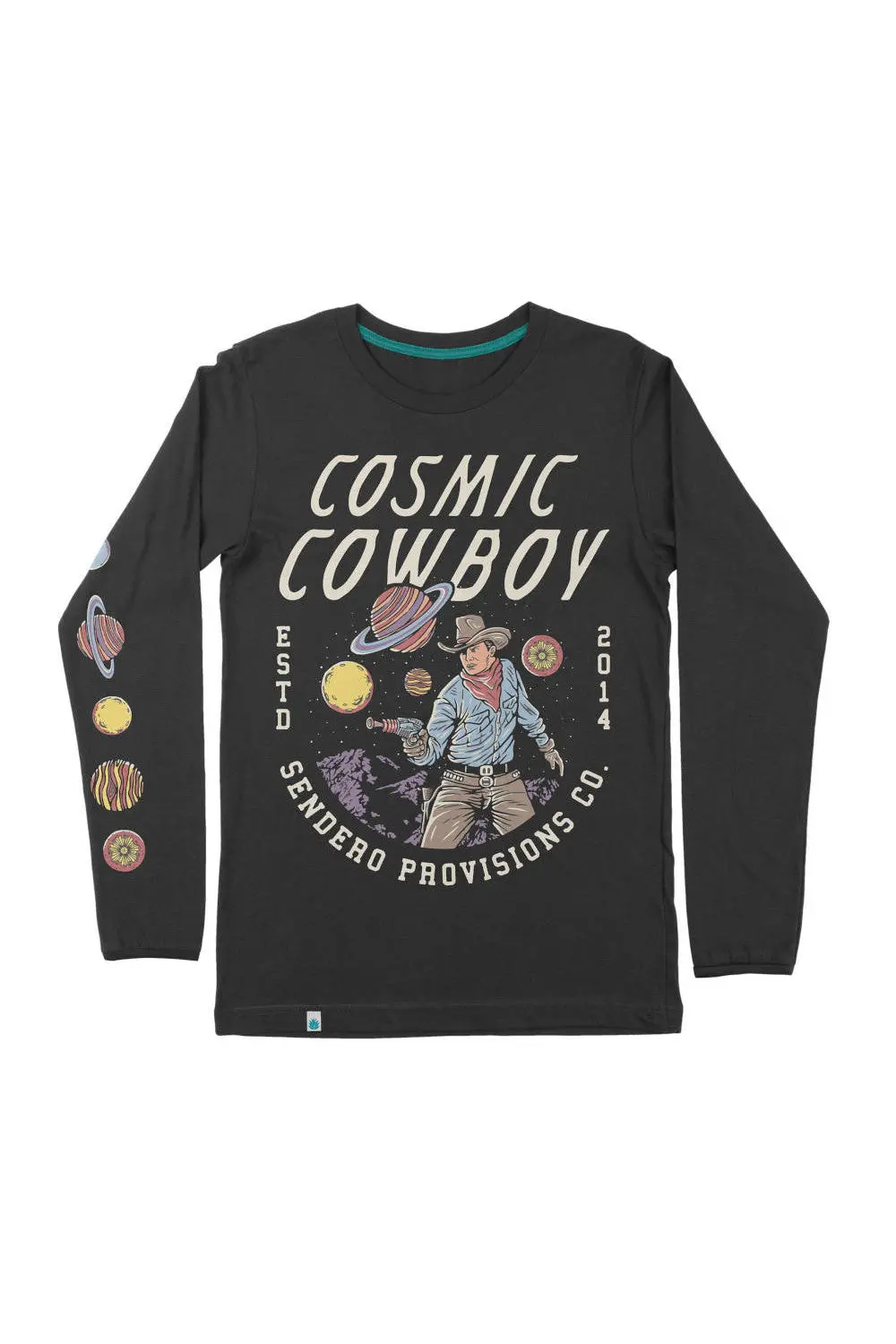 Sendero Provisions Cosmic Cowboy Long-Sleeve T-Shirt In Black 1