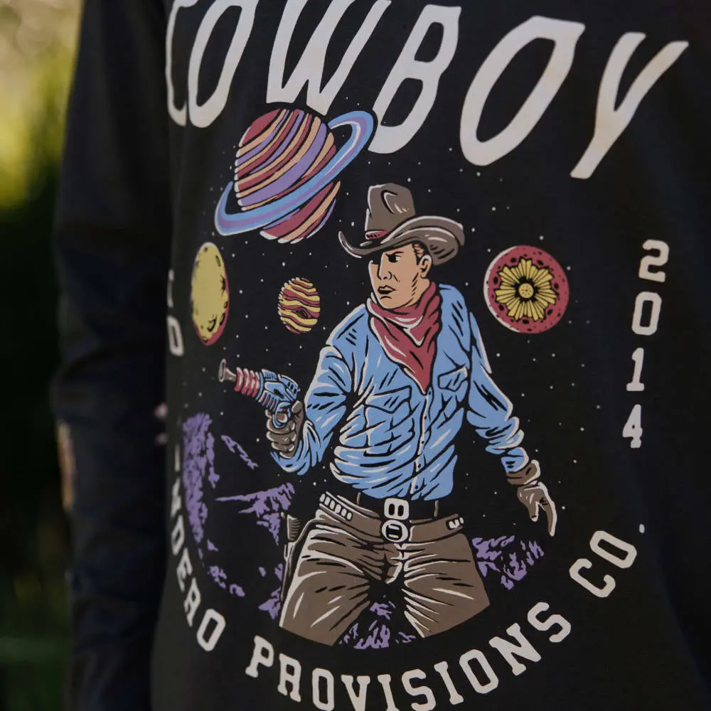 Sendero Provisions Cosmic Cowboy Long-Sleeve T-Shirt In Black 3